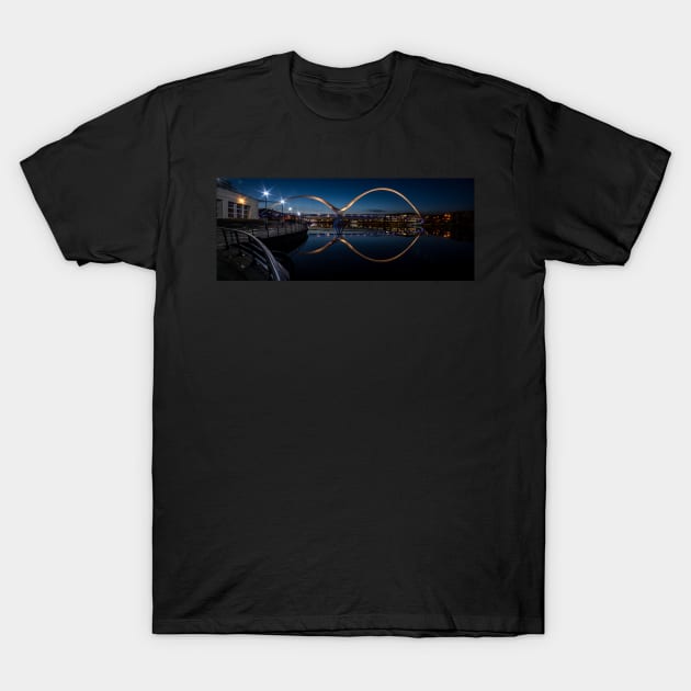 The Infinity Bridge, Stockton on Tees T-Shirt by davehudspeth